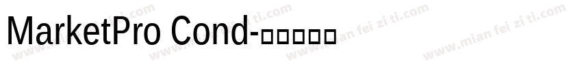 MarketPro Cond字体转换